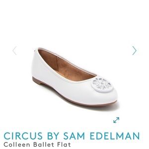 Sam Edelman white ballerina flats